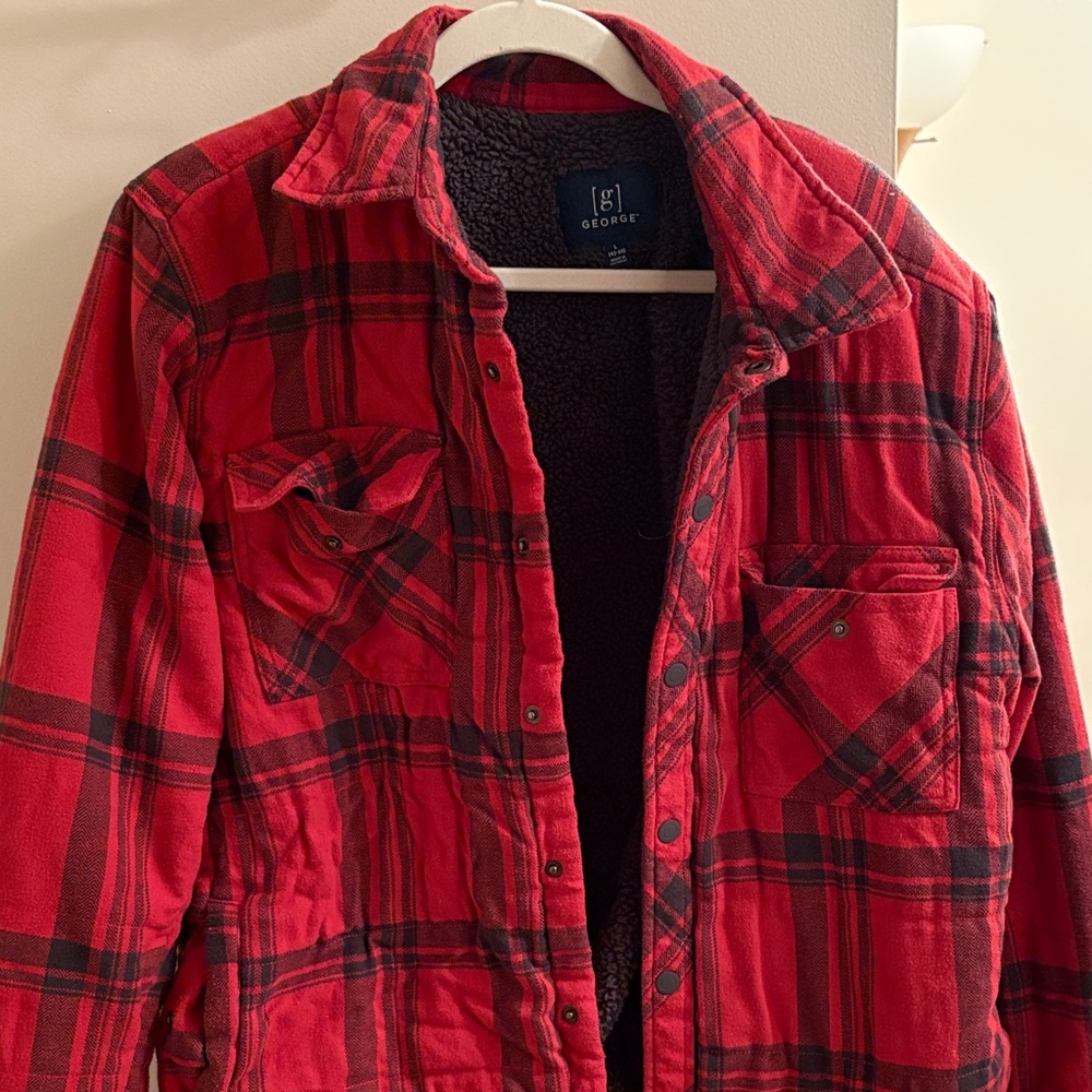 George Red and Black Plaid Shirt